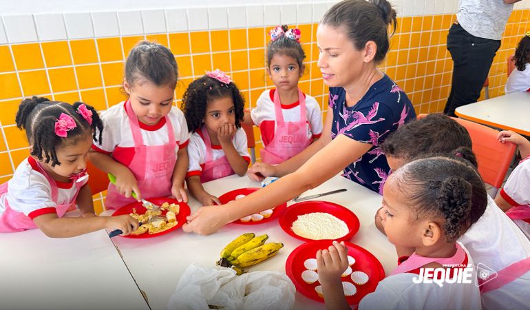 Prefeitura de Jequié promove projeto sobre Educação Nutricional para estudantes do Centro de Educação Infantil Fernando Cafezeiro